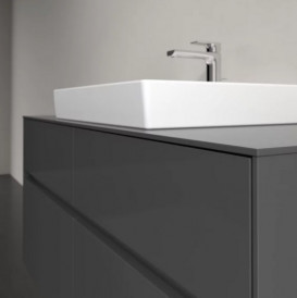 Тумба под раковину Villeroy & Boch Collaro 120х50 см МДФ глянцевый серый C08100FP