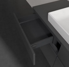 Тумба под раковину Villeroy & Boch Collaro 120х50 см МДФ глянцевый серый C08100FP
