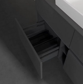 Тумба под раковину Villeroy & Boch Collaro 120х50 см МДФ глянцевый серый C08100FP