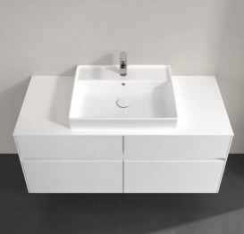 Тумба під раковину Villeroy&Boch Collaro 120х50 см ДСП білий матовий C08100MS