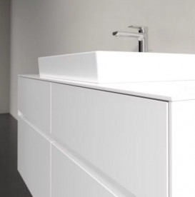 Тумба під раковину Villeroy&Boch Collaro 120х50 см ДСП білий матовий C08100MS