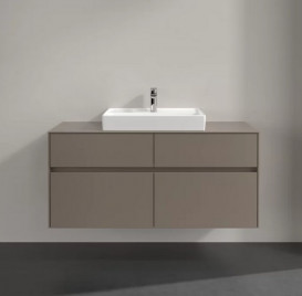 Тумба под раковину Villeroy & Boch Collaro 120х50 см ДСП трюфель серый C08100VG