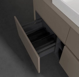 Тумба под раковину Villeroy & Boch Collaro 120х50 см ДСП трюфель серый C08100VG