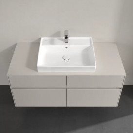Тумба под раковину Villeroy & Boch Collaro 120х50 см ДСП мягкий серый C08100VK