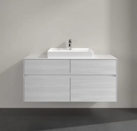 Тумба под раковину Villeroy & Boch Collaro 120х50 см ДСП белое дерево C08100E8