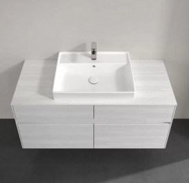 Тумба под раковину Villeroy & Boch Collaro 120х50 см ДСП белое дерево C08100E8