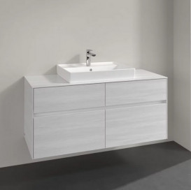 Тумба под раковину Villeroy & Boch Collaro 120х50 см ДСП белое дерево C08100E8