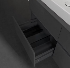 Тумба под раковину Villeroy & Boch Collaro 120х50 см МДФ глянцевый серый C08200FP