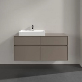 Тумба под раковину Villeroy & Boch Collaro 120х50 см ДСП трюфель серый C08200VG