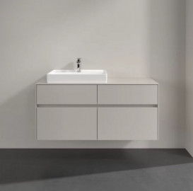 Тумба под раковину Villeroy & Boch Collaro 120х50 см ДСП мягкий серый C08200VK