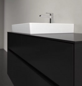 Тумба под раковину Villeroy & Boch Collaro 120х50 см МДФ черный матовый лак C08200PD