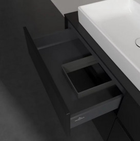 Тумба под раковину Villeroy & Boch Collaro 120х50 см МДФ черный матовый лак C08200PD