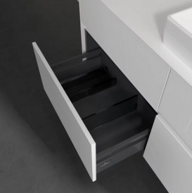 Тумба под раковину Villeroy & Boch Collaro 120х50 см МДФ глянцевый белый C08300DH