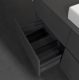 Тумба под раковину Villeroy & Boch Collaro 120х50 см МДФ глянцевый серый C08300FP