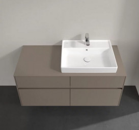 Тумба під раковину Villeroy & Boch Collaro 120х50 см ДСП сірий трюфель C08300VG