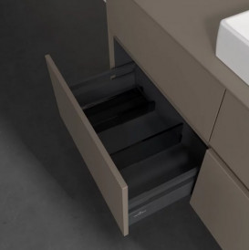 Тумба під раковину Villeroy & Boch Collaro 120х50 см ДСП сірий трюфель C08300VG