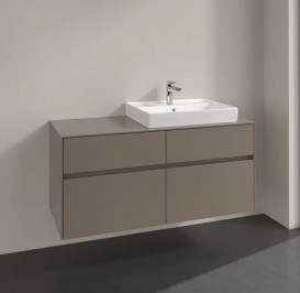 Тумба під раковину Villeroy & Boch Collaro 120х50 см ДСП сірий трюфель C08300VG