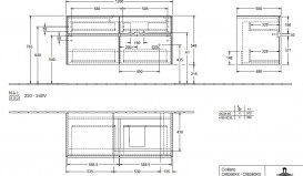 Тумба под раковину Villeroy & Boch Collaro 120х50 см ДСП северный дуб C08300VJ