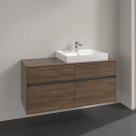Тумба под раковину Villeroy & Boch Collaro 120х50 см ДСП дуб аризона C08300VH