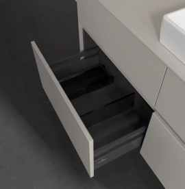 Тумба під раковину Villeroy&Boch Collaro 120х50 см ДСП м'який сірий C08300VK