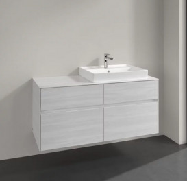 Тумба под раковину Villeroy & Boch Collaro 120х50 см ДСП белое дерево C08300E8