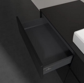 Тумба под раковину Villeroy & Boch Collaro 120х50 см МДФ черный матовый лак C08300PD