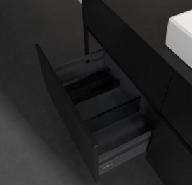 Тумба под раковину Villeroy & Boch Collaro 120х50 см МДФ черный матовый лак C08300PD