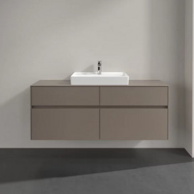 Тумба под раковину Villeroy & Boch Collaro 140х50 см ДСП трюфель серый C08400VG