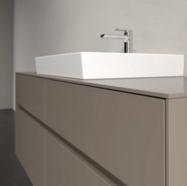 Тумба под раковину Villeroy & Boch Collaro 140х50 см ДСП трюфель серый C08400VG