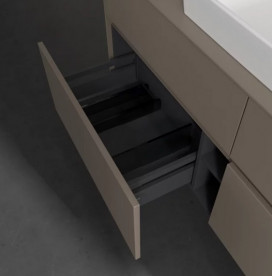 Тумба под раковину Villeroy & Boch Collaro 140х50 см ДСП трюфель серый C08400VG