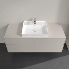 Тумба под раковину Villeroy & Boch Collaro 140х50 см ДСП мягкий серый C08400VK