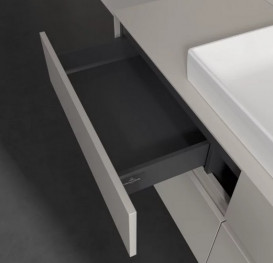 Тумба под раковину Villeroy & Boch Collaro 140х50 см ДСП мягкий серый C08400VK