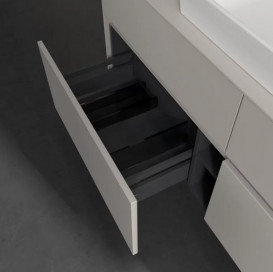 Тумба под раковину Villeroy & Boch Collaro 140х50 см ДСП мягкий серый C08400VK