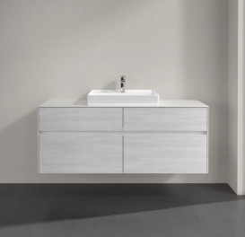 Тумба под раковину Villeroy & Boch Collaro 140х50 см ДСП белое дерево C08400E8