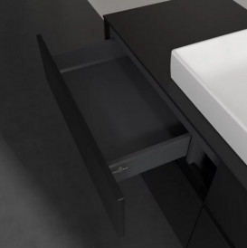 Тумба под раковину Villeroy & Boch Collaro 140х50 см МДФ черный матовый лак C08400PD