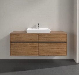 Тумба під раковину Villeroy & Boch Collaro 140х50 см ДСП дуб канзас C08400RH