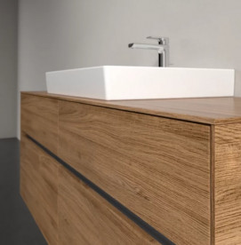 Тумба під раковину Villeroy & Boch Collaro 140х50 см ДСП дуб канзас C08400RH