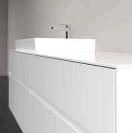 Тумба под раковину Villeroy & Boch Collaro 140х50 см МДФ глянцевый белый C08500DH