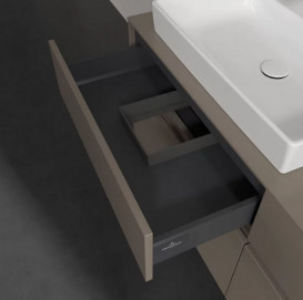 Тумба под раковину Villeroy & Boch Collaro 140х50 см ДСП трюфель серый C08500VG