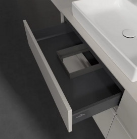 Тумба під раковину Villeroy&Boch Collaro 140х50 см ДСП м'який сірий C08500VK