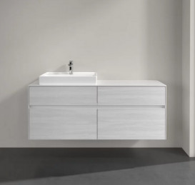 Тумба под раковину Villeroy & Boch Collaro 140х50 см ДСП белое дерево C08500E8