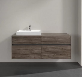Тумба под раковину Villeroy & Boch Collaro 140х50 см ДСП каменный дуб C08500RK