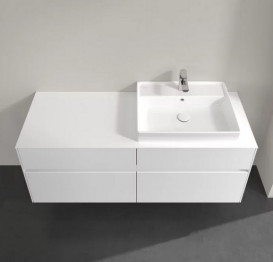 Тумба под раковину Villeroy & Boch Collaro 140х50 см МДФ глянцевый белый C08600DH
