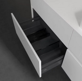 Тумба под раковину Villeroy & Boch Collaro 140х50 см МДФ глянцевый белый C08600DH