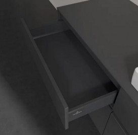 Тумба під раковину Villeroy&Boch Collaro 140х50 см МДФ глянсовий сірий C08600FP