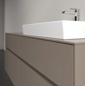 Тумба під раковину Villeroy & Boch Collaro 140х50 см ДСП сірий трюфель C08600VG