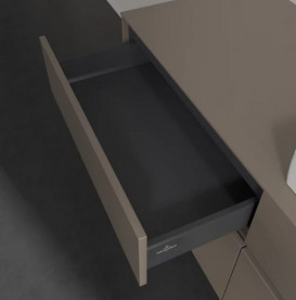 Тумба під раковину Villeroy & Boch Collaro 140х50 см ДСП сірий трюфель C08600VG