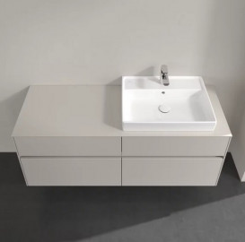 Тумба под раковину Villeroy & Boch Collaro 140х50 см ДСП мягкий серый C08600VK