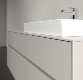 Тумба под раковину Villeroy & Boch Collaro 140х50 см ДСП мягкий серый C08600VK