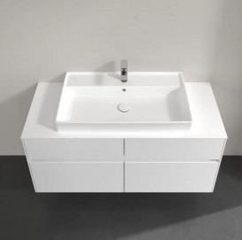 Тумба под раковину Villeroy & Boch Collaro 120х50 см МДФ глянцевый белый C08700DH